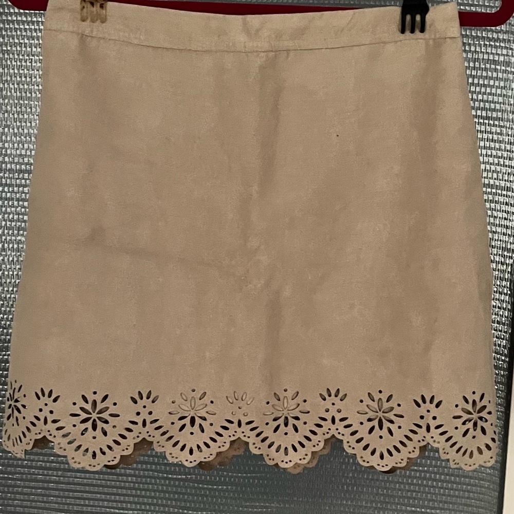 Hollister Brown Faux Suede Skirt